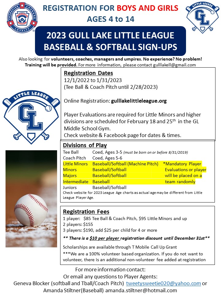 Little League Registration Fees